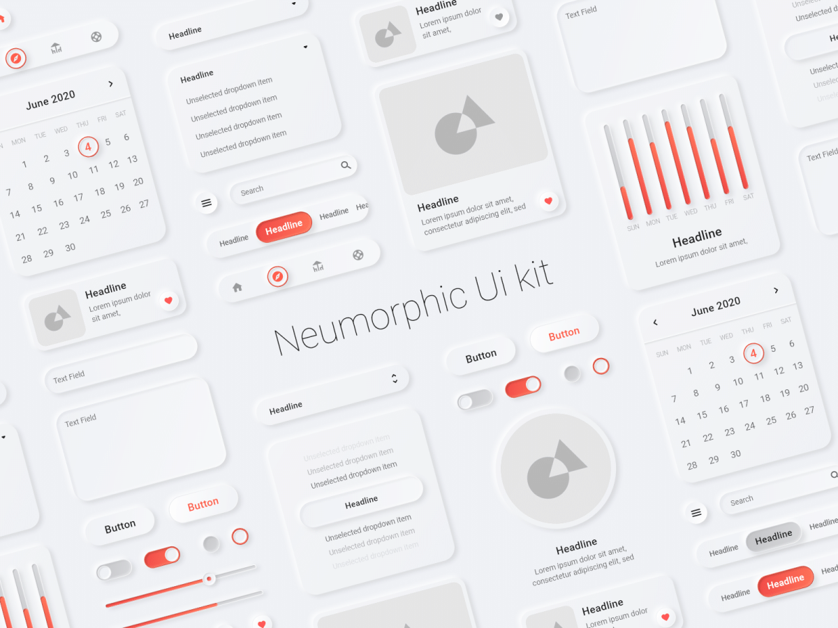 新拟态 ui kit