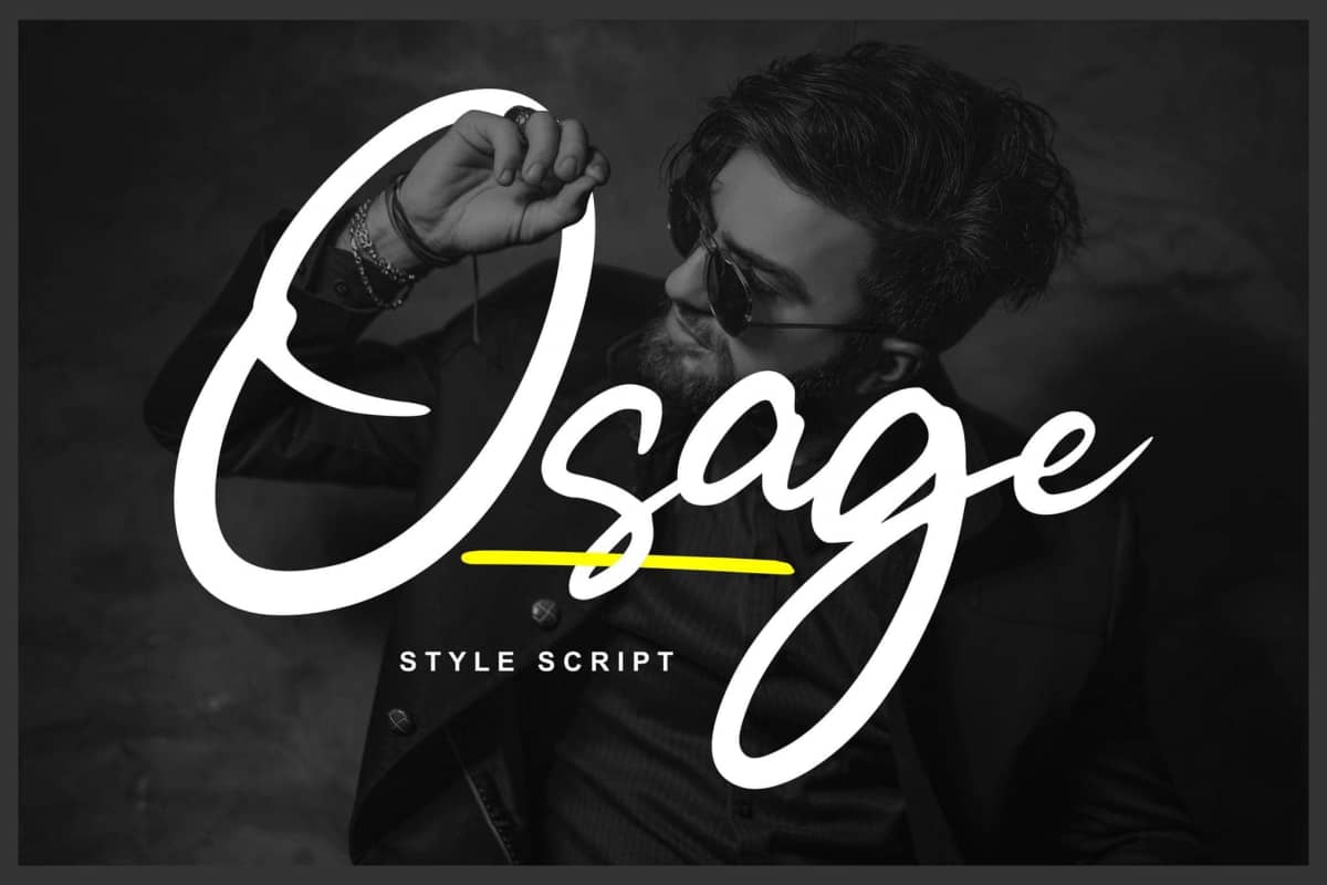 Osage | Style Script Font
