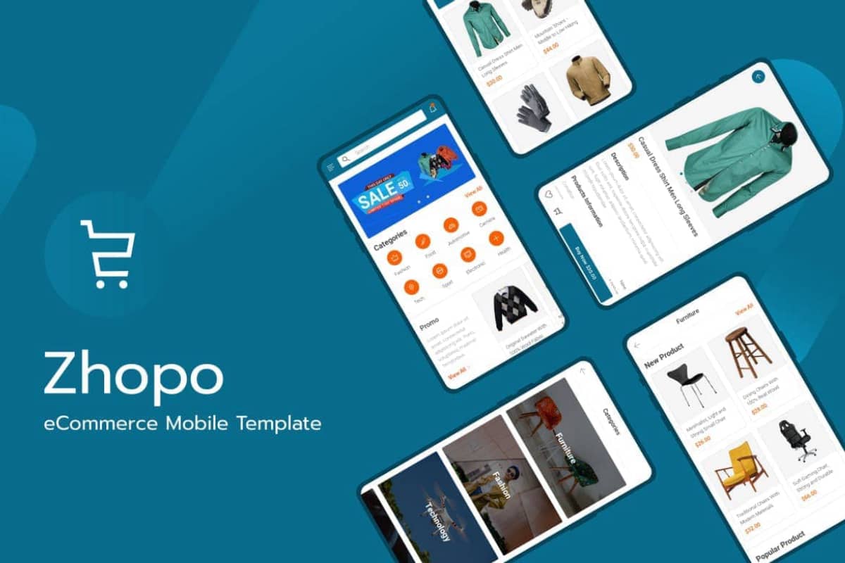 Zhopo – 购物商城手机模板
